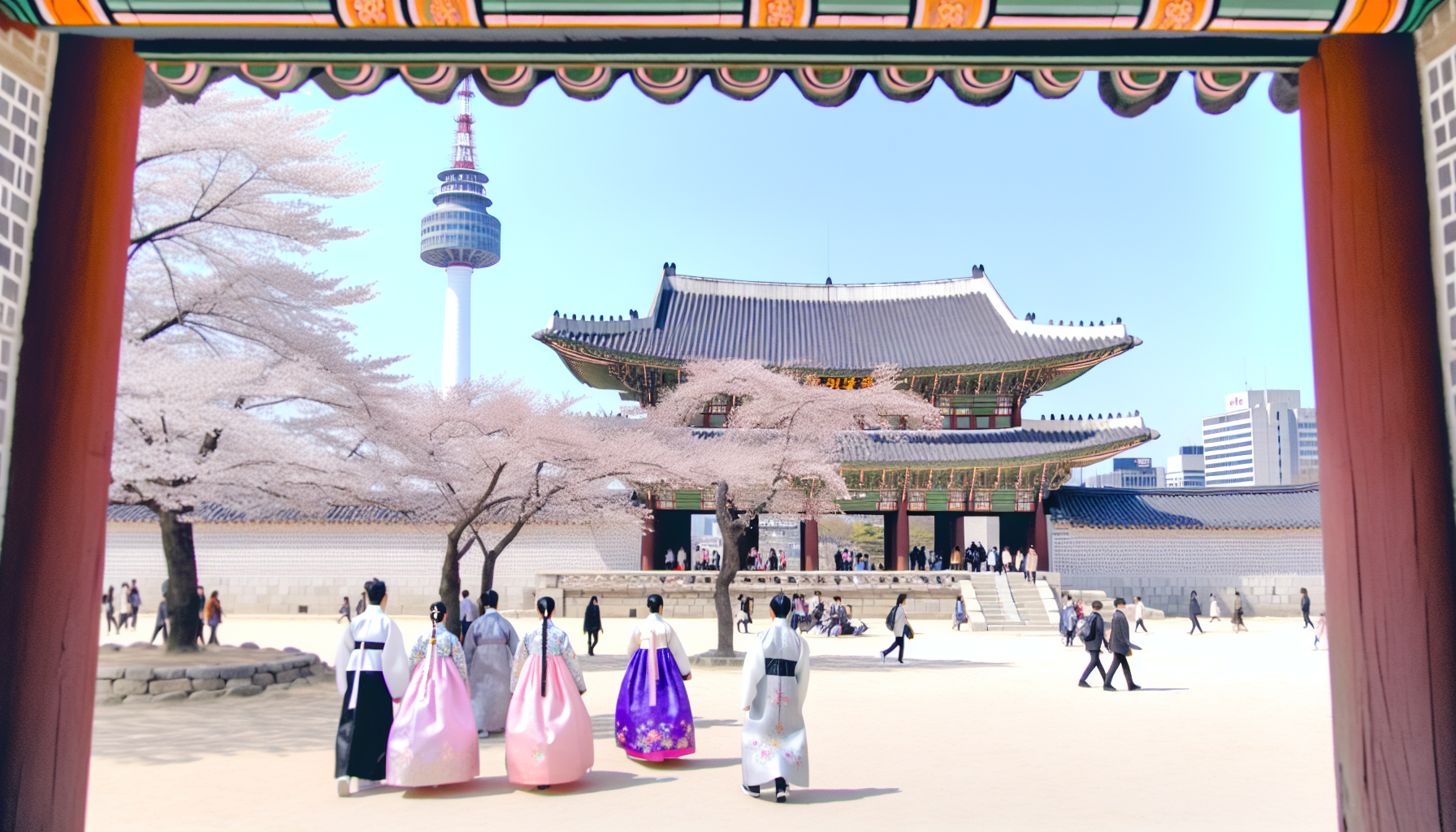 Thực tập tại Hàn Quốc 2026 -- Seoul skyline