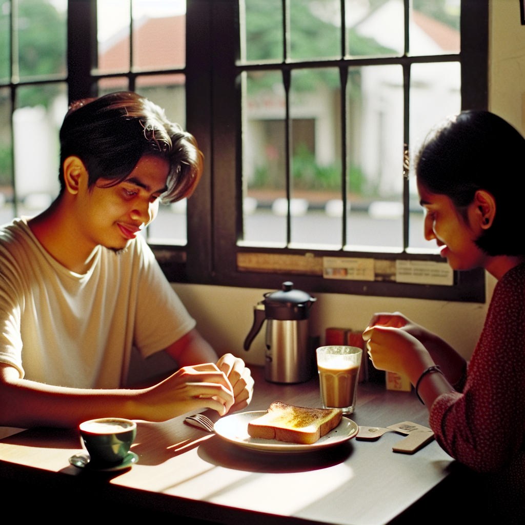 Ăn sáng kaya toast tại Singapore