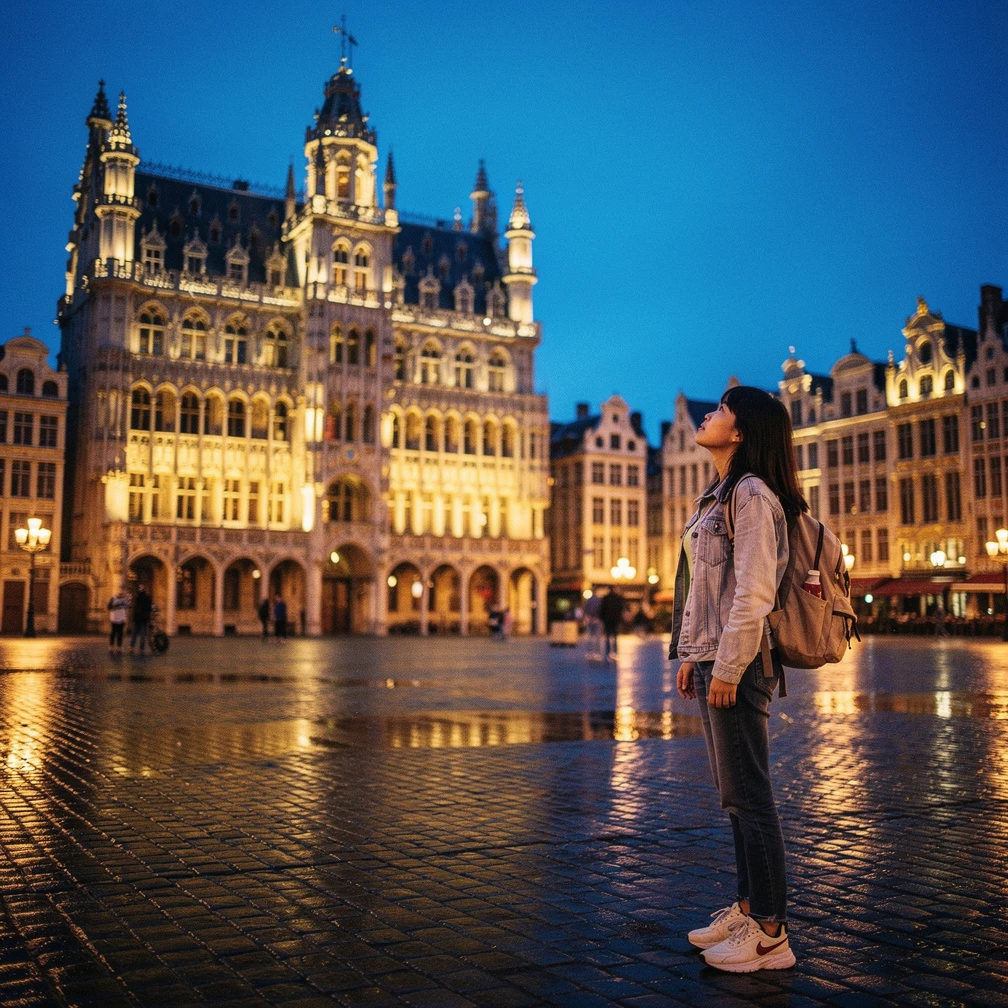Sinh vien Viet Nam tai Brussels voi hoc bong Erasmus+ ICM 2026
